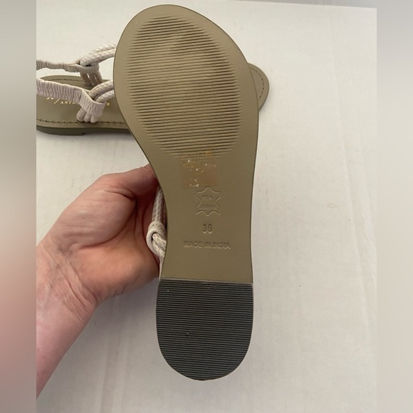 Anthropologie Reeta sandals size 36Euro 5.5 US strappy rope flat NWOT - Picture 7 of 7